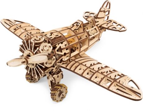 Сборные модели Eco Wood Art Конструктор деревянный 3D Самолет с мотором