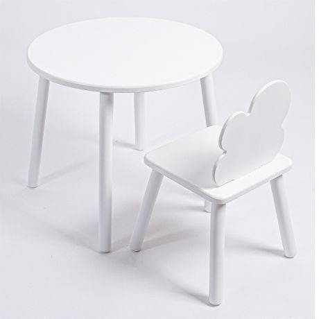 Детские столы и стулья Rolti Baby Комплект детский стол круглый и стул Облачко