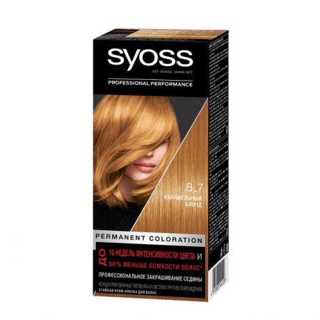 Косметика для мамы Syoss Крем-краска для волос 8-7 Карамельный Блонд