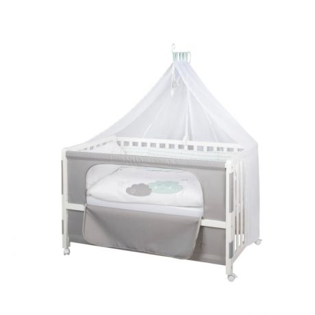 Детские кроватки Roba приставная Room Bed с постельным бельем и балдахином