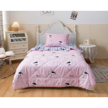 Постельное белье 1.5-спальное Sofi de MarkO 1.5-спальное Flamingo с одеялом (3 предмета)