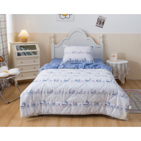 Постельное белье 1.5-спальное Sofi de MarkO 1.5-спальное Кораблики с одеялом (3 предмета)