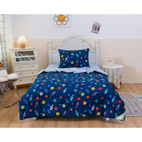 Постельное белье 1.5-спальное Sofi de MarkO 1.5-спальное Макрокосмос с одеялом (3 предмета)