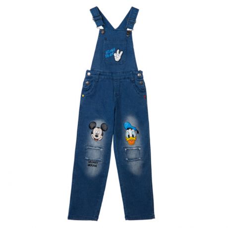 Брюки и джинсы Playtoday Полукомбинезон текстильный джинсовый для мальчиков Disney