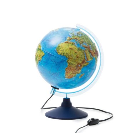 Глобусы Globen Интерактивный глобус физико-политический рельефный с подсветкой 210 мм INT12100302