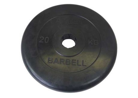 Спортивный инвентарь MB Barbell Диск обрезиненный Atlet d-51 20 кг