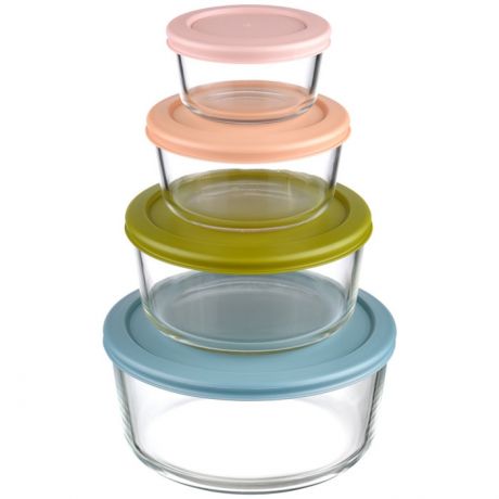 Контейнеры для еды Smart Solutions Набор контейнеров для запекания и хранения Pastel 4 шт.