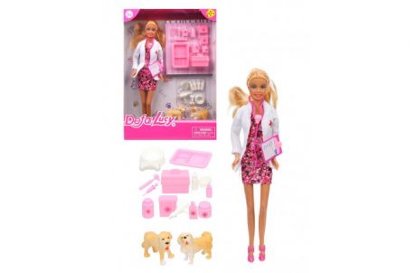 Куклы и одежда для кукол Defa Игровой набор Lucy Ветеринар (23 предмета)