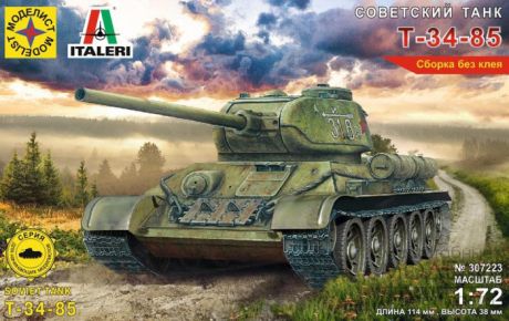 Сборные модели Моделист Модель Советский танк Т-34-85 1:72