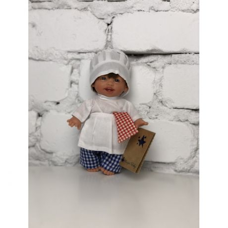 Куклы и одежда для кукол Lamagik S.L. Кукла Джестито Профессии Повар в светлом колпаке 18 см