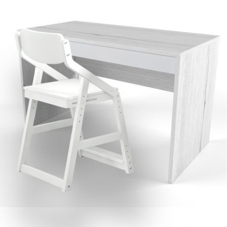 Детские столы и стулья 38 Попугаев Стол с ящиком-органайзером Нью Тон и стул растущий Wood