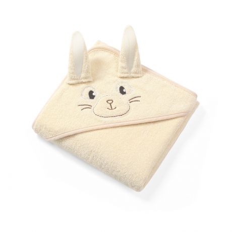 Полотенца BabyOno Полотенце махровое с капюшоном Bunny Ears 100x100 см 963