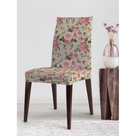 Аксессуары для мебели JoyArty Декоративный велюровый чехол на стул со спинкой Винтажные розы