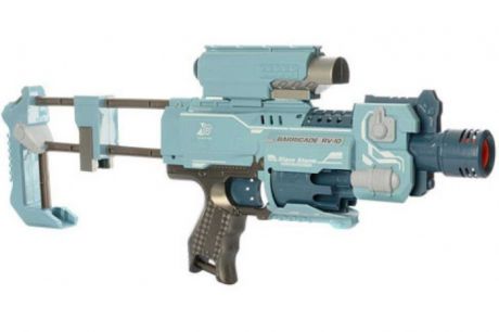 Игрушечное оружие Zecong Toys Пистолет с мягкими пулями и фонариком на батарейках Blaze Storm