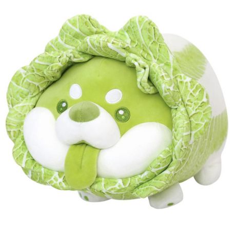 Мягкие игрушки Mihi Mihi подушка Собака в капусте 30 см