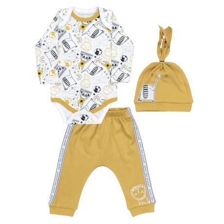 Комплекты детской одежды Mini World Комплект для мальчика (боди, брюки, шапка) MW16305