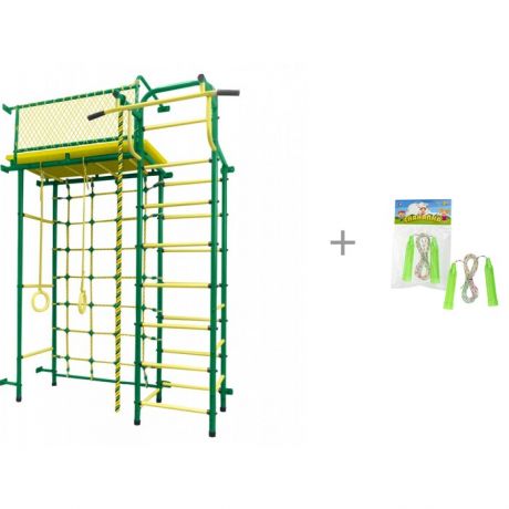 Шведские стенки Пионер Шведская стенка 10см и Скакалка 1toy 2.2 м