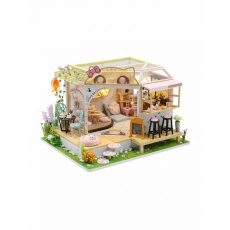 Кукольные домики и мебель Hobby Day Интерьерный конструктор Румбокс Котокафе