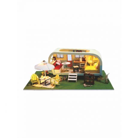 Кукольные домики и мебель Hobby Day Интерьерный конструктор Румбокс Домик на колесах