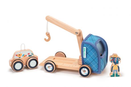 Развивающие игрушки Lilliputiens Эвакуатор с машинкой Ослик Игнас