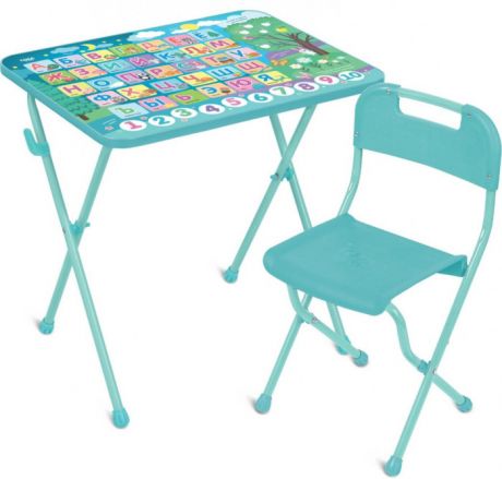 Детские столы и стулья Ника Комплект мебели с азбукой