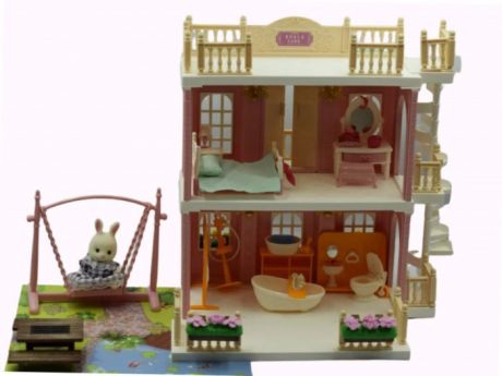 Кукольные домики и мебель Sharktoys Koala Town Кукольный домик с мебелью и фигуркой животного Спальня и ванная