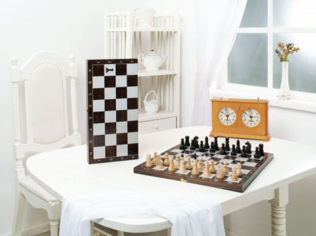 Настольные игры Объедовская фабрика игрушки Шахматы обиходные деревянные с малой доской Классика