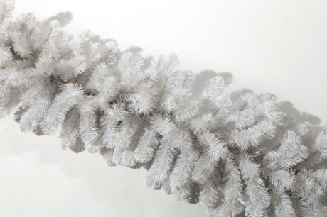Новогодние украшения Crystal Trees Гирлянда хвойная белая диаметр 28 см