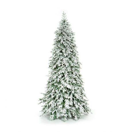 Искусственные елки Crystal Trees Ель Эмили зеленая в снегу 210 см