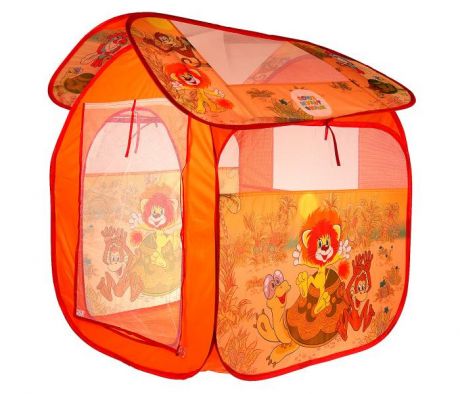 Палатки-домики Играем вместе Палатка детская игровая Союзмультфильм львенок и черепаха 83х80х105 см