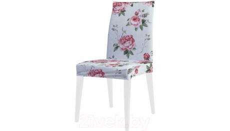 Аксессуары для мебели JoyArty Декоративный чехол на стул Розовые букетики со спинкой велюровый