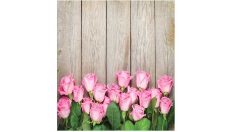 Товары для праздника JoyArty Комплект тканевых салфеток Розы на деревянных досках 46x32 см