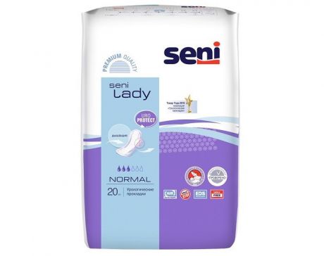 Гигиенические прокладки Seni Урологические прокладки Lady Normal 20 шт. 4 упаковки