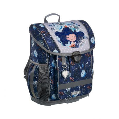 Школьные рюкзаки ErichKrause Ученический ранец с пластиковым дном ErgoLine Bluecurl 16 л
