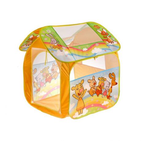 Палатки-домики Играем вместе Игровая палатка Оранжевая корова 83х80х105 см (в сумке)