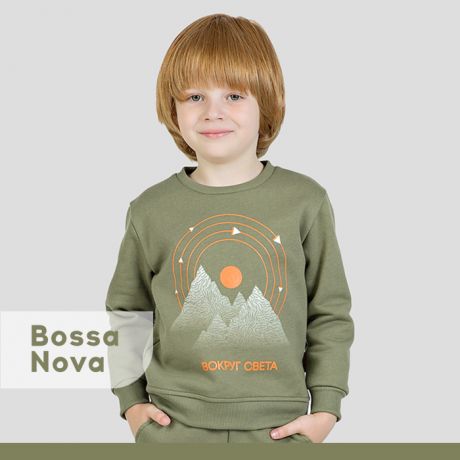 Толстовки и свитшоты Bossa Nova Свитшот для мальчика с принтом 203МП-462