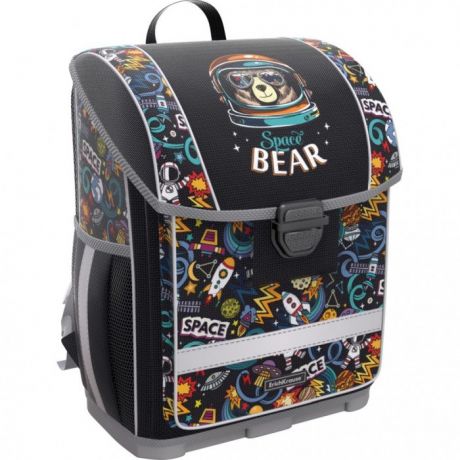 Школьные рюкзаки ErichKrause Ученический ранец с пластиковым дном ErgoLine Space Bear 16 л