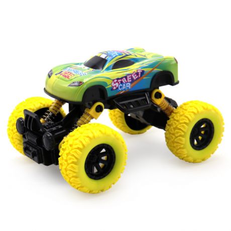 Машины Funky Toys Инерционная die-cast машинка с рессорами и большими колесами 18 см