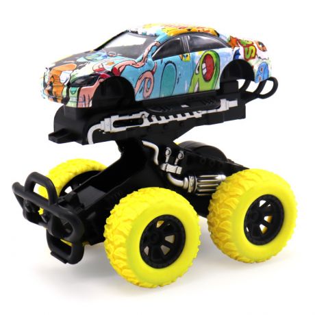 Машины Funky Toys Инерционная die-cast машинка с ярким рисунком и краш-эффектом 15.5 см FT8488-6