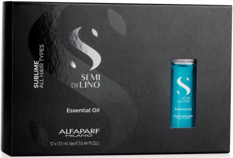 Косметика для мамы Alfaparf Масло увлажняющее для всех типов волос SDL Sublime essential oil 12 ампул по 13 мл