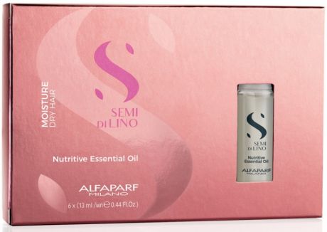 Косметика для мамы Alfaparf Масло увлажняющее для питания сухих волос SDL M Nutritive essential oil 6 ампул по 13 мл