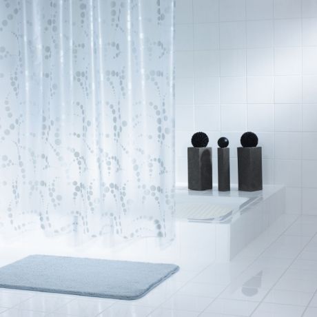Шторы для ванны Ridder Штора для ванных комнат Dots 200х180 см