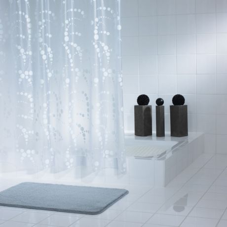 Шторы для ванны Ridder Штора для ванных комнат Dots 200х180 см