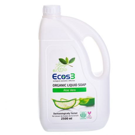 Косметика для мамы Ecos3 Органическое жидкое мыло Алоэ Вера 2500 мл