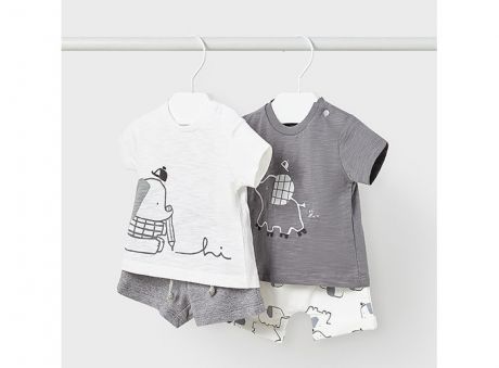Комплекты детской одежды Mayoral Newborn Комплект для мальчика Слоники
