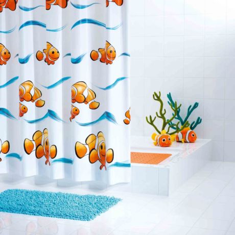 Шторы для ванны Ridder Штора для ванных комнат Clown 200х180 см