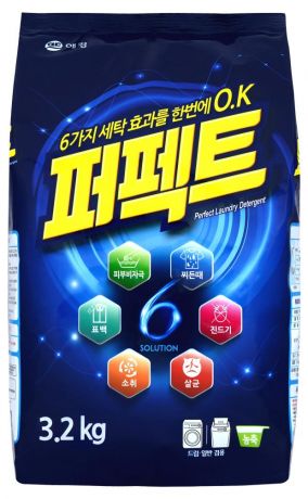Стиральный порошок Perfect Aekyung Multy Solution с кислородным отбеливателем, 3,2 кг