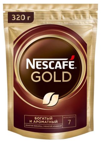 Кофе растворимый Nescafe Gold, 320 г