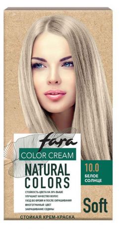 Крем-краска для волос Fara Natural Colors Soft тон 355 Белое солнце 10.0