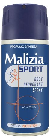 Дезодорант аэрозольной Malizia Sport no Alcohol, 150 мл